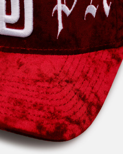 New Era San Diego Padres 'Velvet Gothic Script' 9FORTY A-Frame Snapback Maroon