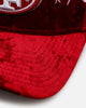 New Era San Francisco 49ers 'Velvet Gothic Script' 9FORTY A-Frame Snapback Maroon