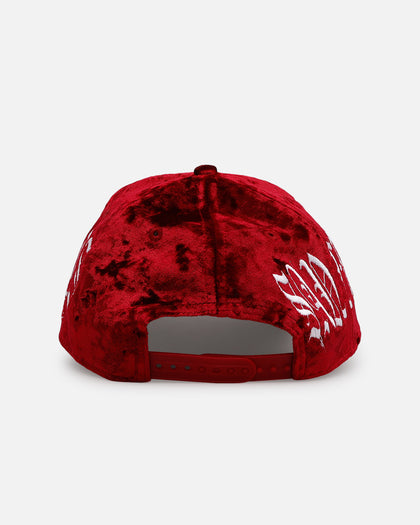 New Era San Francisco Giants 'Velvet Gothic Script' 9FORTY A-Frame Snapback Maroon