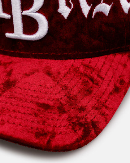 New Era Tampa Bay Rays 'Velvet Gothic Script' 9FORTY A-Frame Snapback Maroon