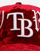 New Era Tampa Bay Rays 'Velvet Gothic Script' 9FORTY A-Frame Snapback Maroon