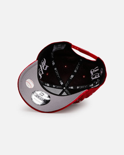 New Era Tampa Bay Rays 'Velvet Gothic Script' 9FORTY A-Frame Snapback Maroon