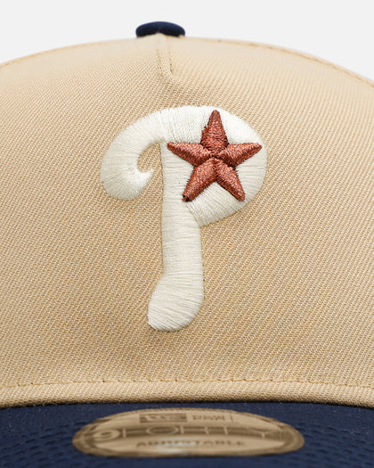 New Era Philadelphia Phillies 'Vintage' 9FORTY A-Frame Snapback Vegas Gold