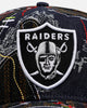 New Era Las Vegas Raiders 'Running Stitch' 9FORTY A-Frame Snapback Multi