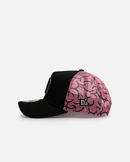 New Era New York Yankees 'Thoughtful' 9FORTY A-Frame Trucker Snapback Black/Pink