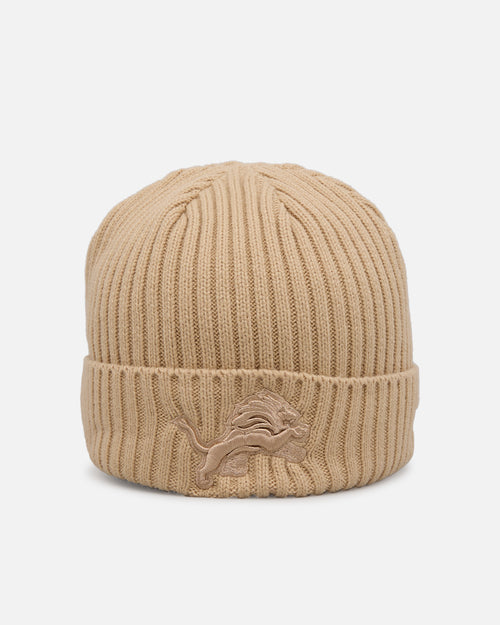 New Era Detroit Lions 'Color Pack' Beanie Tan