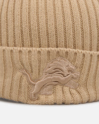 New Era Detroit Lions 'Color Pack' Beanie Tan