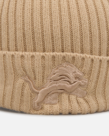 New Era Detroit Lions 'Color Pack' Beanie Tan