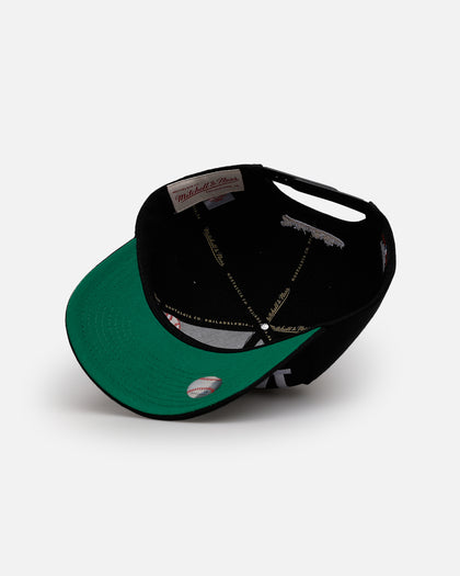 Mitchell & Ness Los Angeles Dodgers 'Busted' Pro Pinch Snapback Black