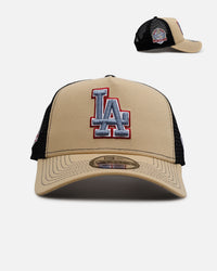 New Era Los Angeles Dodgers 'Vintage Truckers' 9FORTTY A-Frame Trucker Snapback Vegas Gold