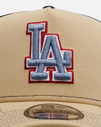 New Era Los Angeles Dodgers 'Vintage Truckers' 9FORTTY A-Frame Trucker Snapback Vegas Gold