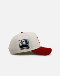 New Era Houston Astros 'Team Color Visor' 9FORTY A-Frame Snapback Chrome/Official Team Color