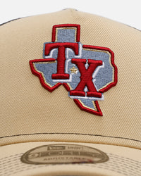New Era Texas Rangers 'Vintage Truckers' 9FORTTY A-Frame Trucker Snapback Vegas Gold