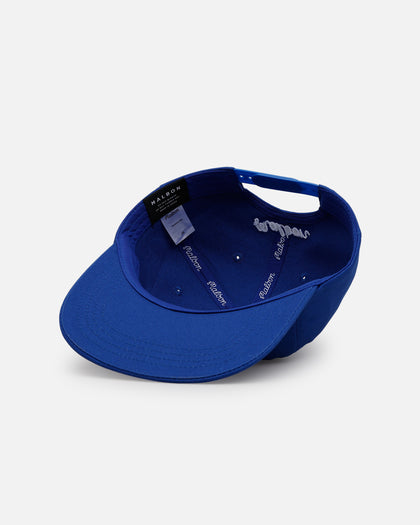 Malbon Script Chainstitch Snapback Blue