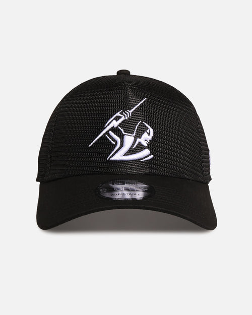 New Era Melbourne Storm 'NRL Mesh Crown' 9FORTY A-Frame Trucker Snapback Black