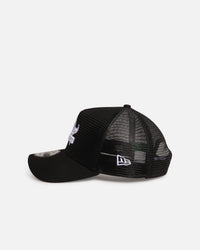 New Era North Queensland Cowboys 'NRL Mesh Crown' 9FORTY A-Frame Trucker Snapback Black