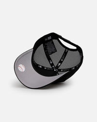 New Era Boston Red Sox 'Distressed' 9FORTY A-Frame Trucker Snapback Black/White