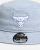 New Era Chicago Bulls 'Washed Denim' Bucket Hat Blue Washed Denim