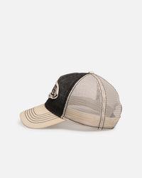 Von Dutch Von Dutch Washed Trucker Snapback Ecru/Black
