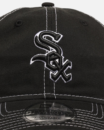 New Era Chicago White Sox 'Contrast Stitch' 9TWENTY Strapback Official Team Colour