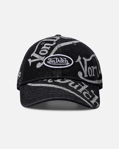 Von Dutch Bleach Oval Dad Strapback Cap Black