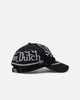 Von Dutch Bleach Oval Dad Strapback Cap Black