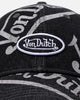 Von Dutch Bleach Oval Dad Strapback Cap Black