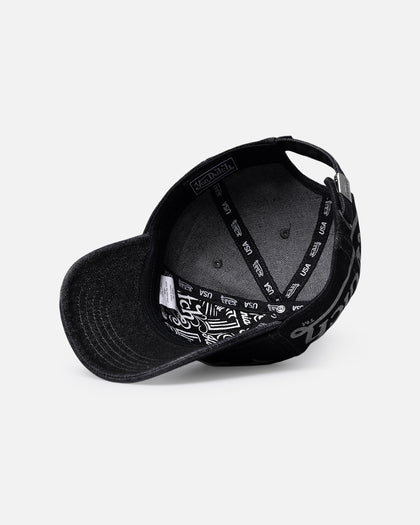 Von Dutch Bleach Oval Dad Strapback Cap Black