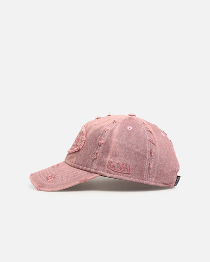 Von Dutch Overdye Wash Dad Strapback Cap Pink