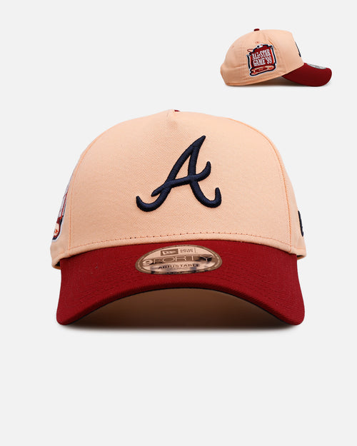 New Era Atlanta Braves 'Volcano' 9FORTY A-Frame Snapback Peach