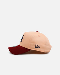 New Era Atlanta Braves 'Volcano' 9FORTY A-Frame Snapback Peach