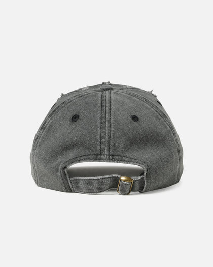 Playboy Distressed Vintage Strapback Dad Hat Black