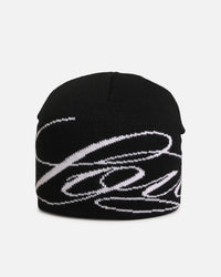 Loiter Skull Knit Beanie Black