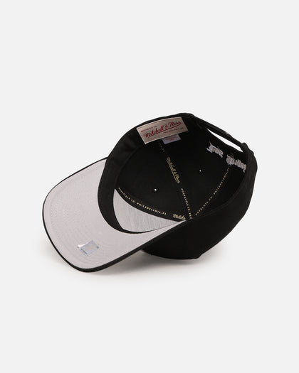 Mitchell & Ness Los Angeles Lakers 'Gothic Letter' Pro Pinch Snapback Black