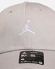 Jordan Club Unstructured Curved-Bill Strapback Hat Lt Smoke/White