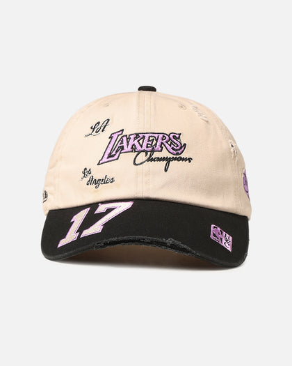Mitchell & Ness Los Angeles Lakers 'Big Time' Dad Fit Strapback Bone