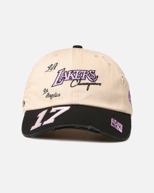 Mitchell & Ness Los Angeles Lakers 'Big Time' Dad Fit Strapback Bone