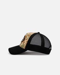 Von Dutch Torn Trucker Snapback Camo