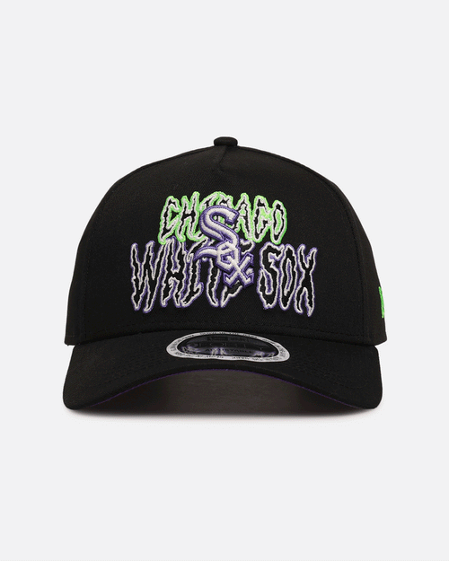 New Era Chicago White Sox 'Spooky Script' 9FORTY A-Frame Snapback Black/Green/Purple
