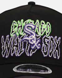 New Era Chicago White Sox 'Spooky Script' 9FORTY A-Frame Snapback Black/Green/Purple