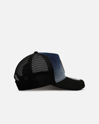 New Era Los Angeles Dodgers 'Bleach' 9FORTY A-Frame Trucker Snapback Denim