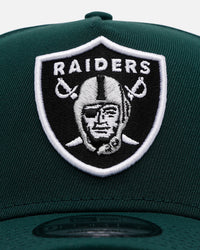 New Era Las Vegas Raiders 'Evergreen' 9FORTY A-Frame Snapback Dark Green