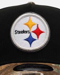 New Era Pittsburgh Steelers 'Black Crown Realtree Visor' 9FORTY A-Frame Snapback Realtree Edge/Black