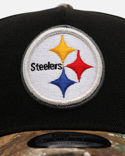New Era Pittsburgh Steelers 'Black Crown Realtree Visor' 9FORTY A-Frame Snapback Realtree Edge/Black