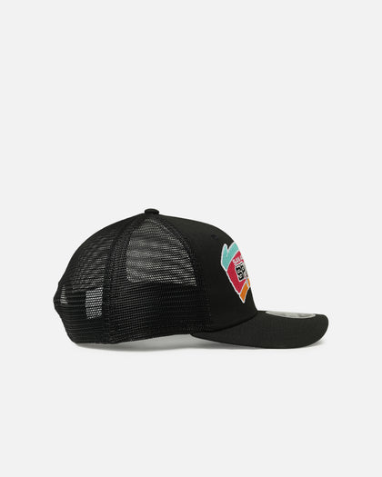 New Era San Antonio Spurs 'HWC' 9SEVENTY Trucker Stretch Snapback Black