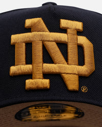 New Era Notre Dame Fighting Irish 'Walnut Visor' 9FORTY A-Frame Snapback Walnut