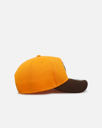 New Era Wyoming Cowboys 'Walnut Visor' 9FORTY A-Frame Snapback Walnut