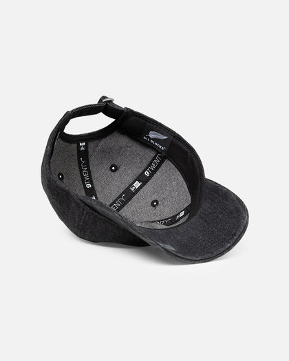 New Era New Zealand All Blacks 'Washed Denim' 9TWENTY Casual Strapback Black
