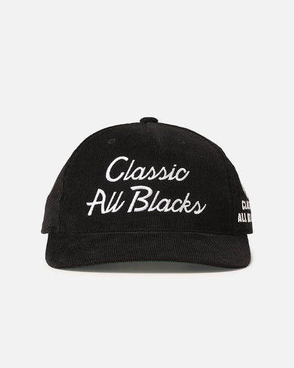 Mitchell & Ness All Blacks Rugby Union Script Corduroy Origin Snapback Solid Black