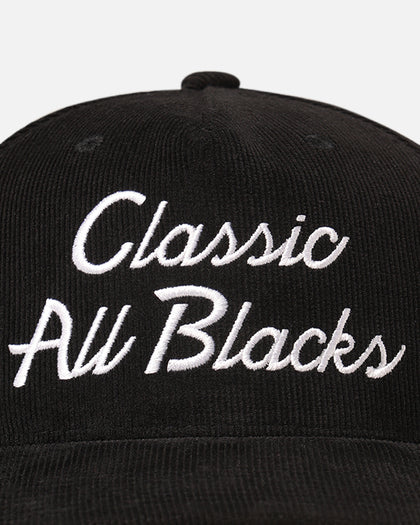 Mitchell & Ness All Blacks Rugby Union Script Corduroy Origin Snapback Solid Black